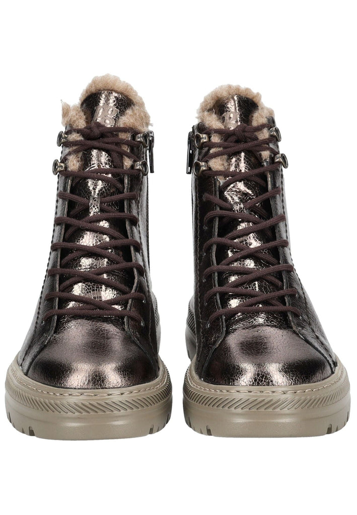 Paul Green Stiefelette Leder Erde Warmfutter