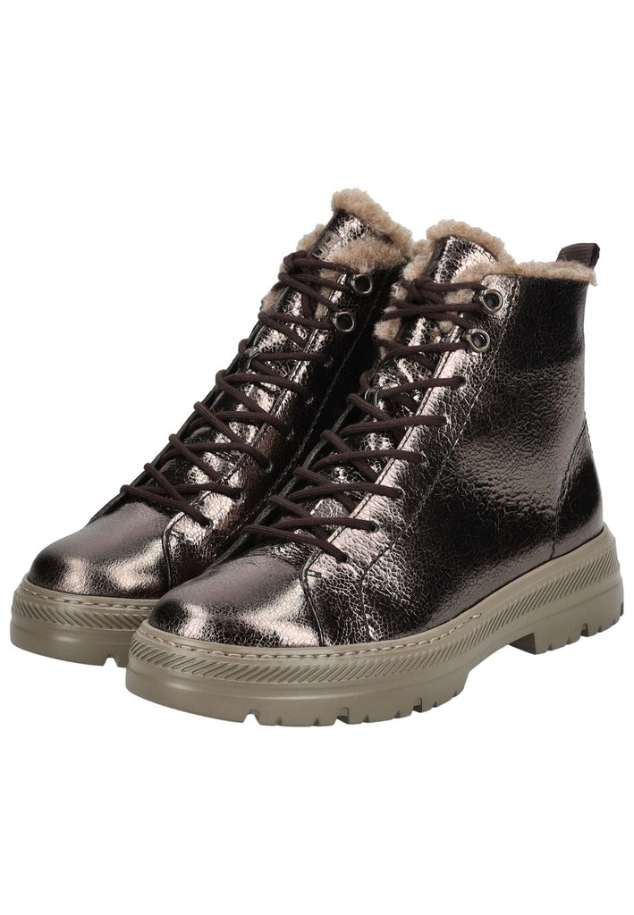 Paul Green Stiefelette Leder Erde Warmfutter