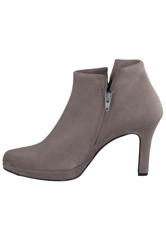 Paul Green Stiefelette Leder Hellgrau