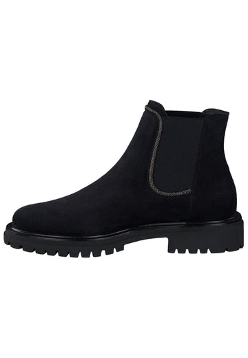 Paul Green Stiefelette Leder Schwarz