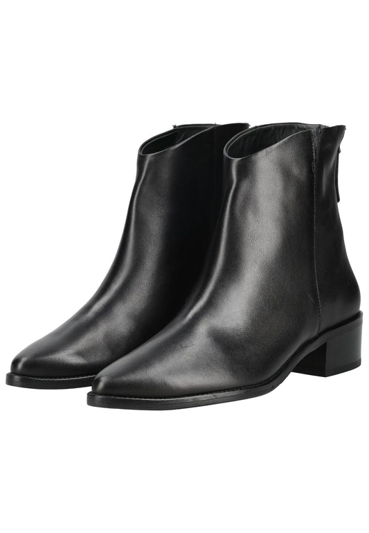 Paul Green Stiefelette Leder Schwarz