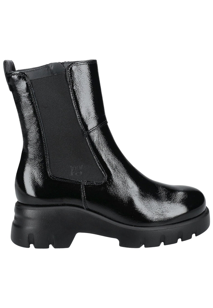 Paul Green Stiefelette Leder Schwarz Lack