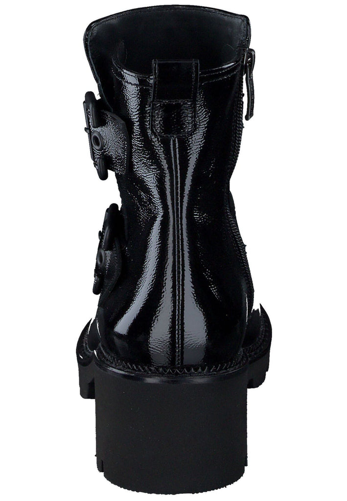 Paul Green Stiefelette Leder Schwarz Lack