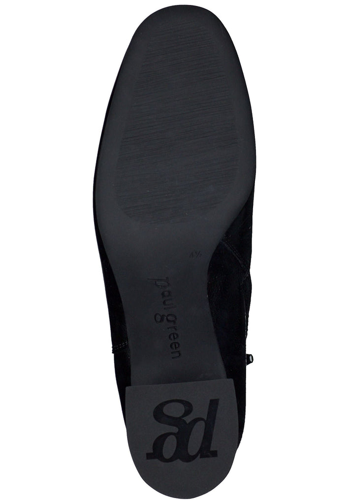 Paul Green Stiefelette Leder Schwarz Lack