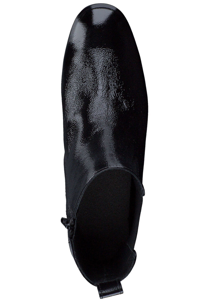 Paul Green Stiefelette Leder Schwarz Lack