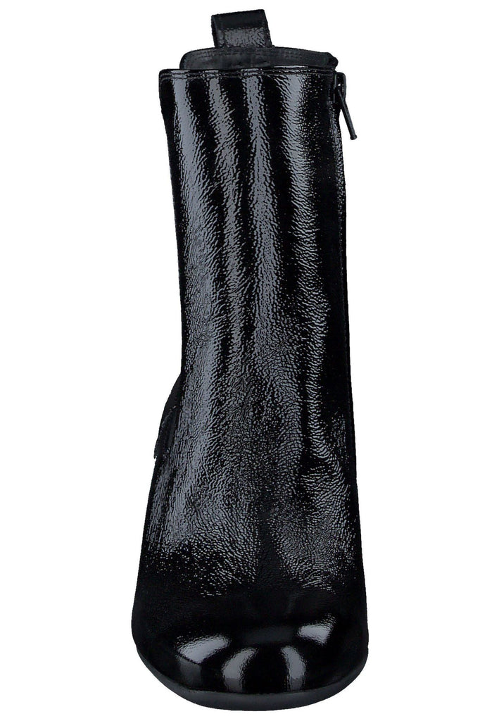 Paul Green Stiefelette Leder Schwarz Lack