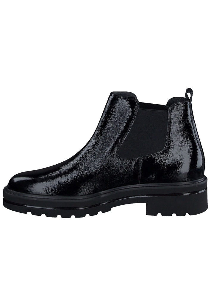 Paul Green Stiefelette Leder Schwarz Lack