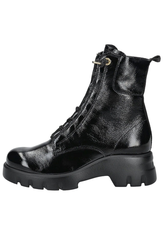 Paul Green Stiefelette Leder Schwarz Lack
