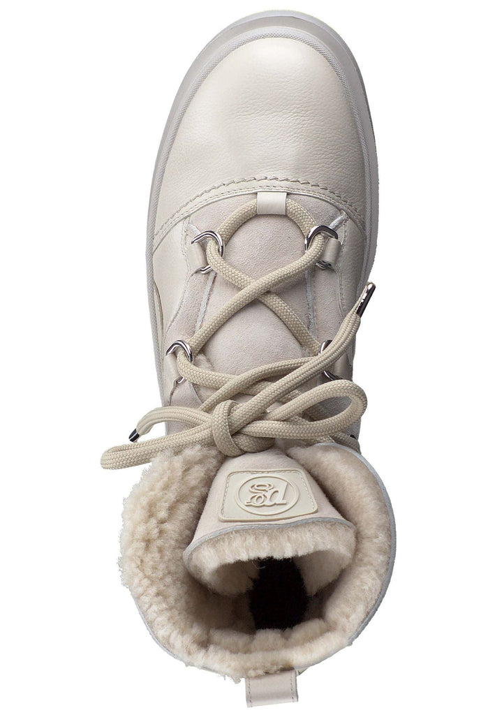 Paul Green Stiefelette Leder/Textil Beige Warmfutter