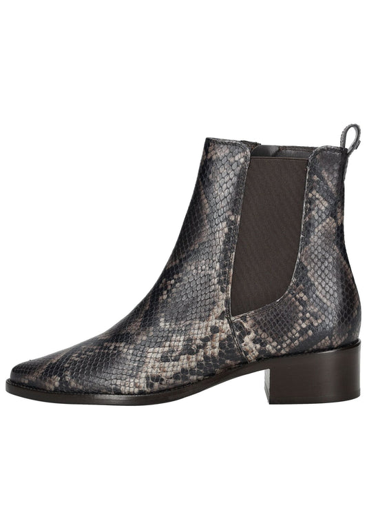 Paul Green Stiefelette Leder/Textil Braun