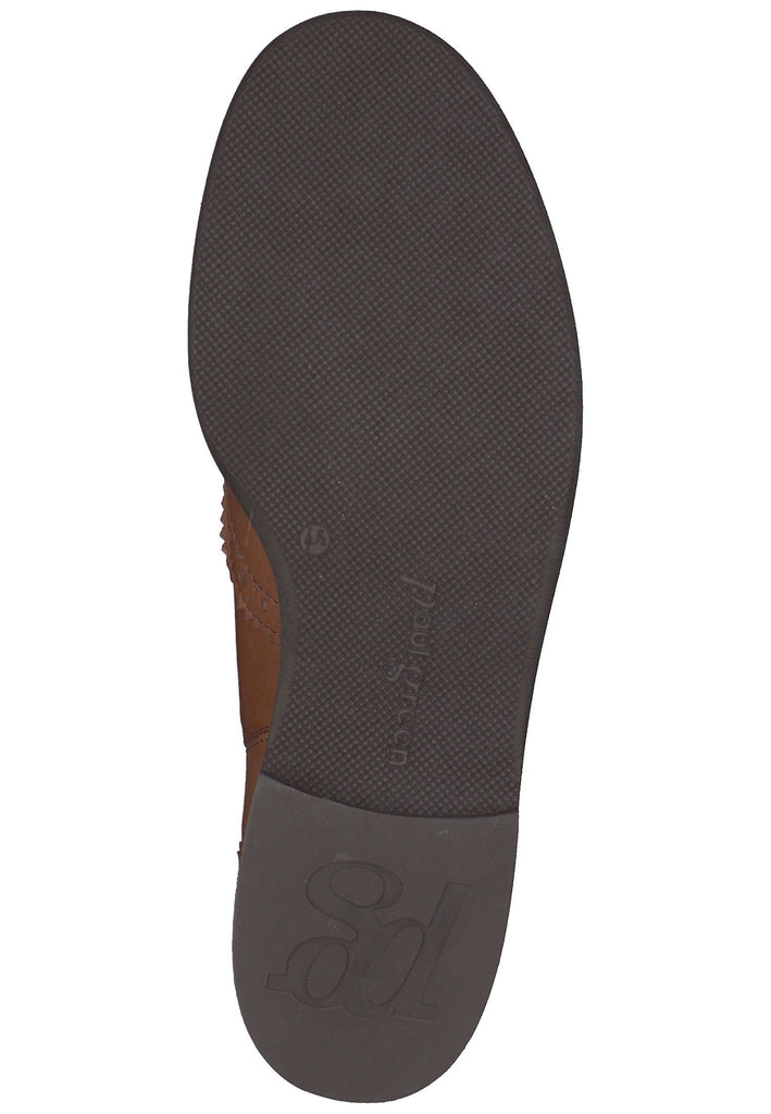 Paul Green Stiefelette Leder/Textil Cognac