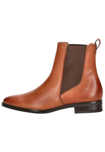 Paul Green Stiefelette Leder/Textil Cognac