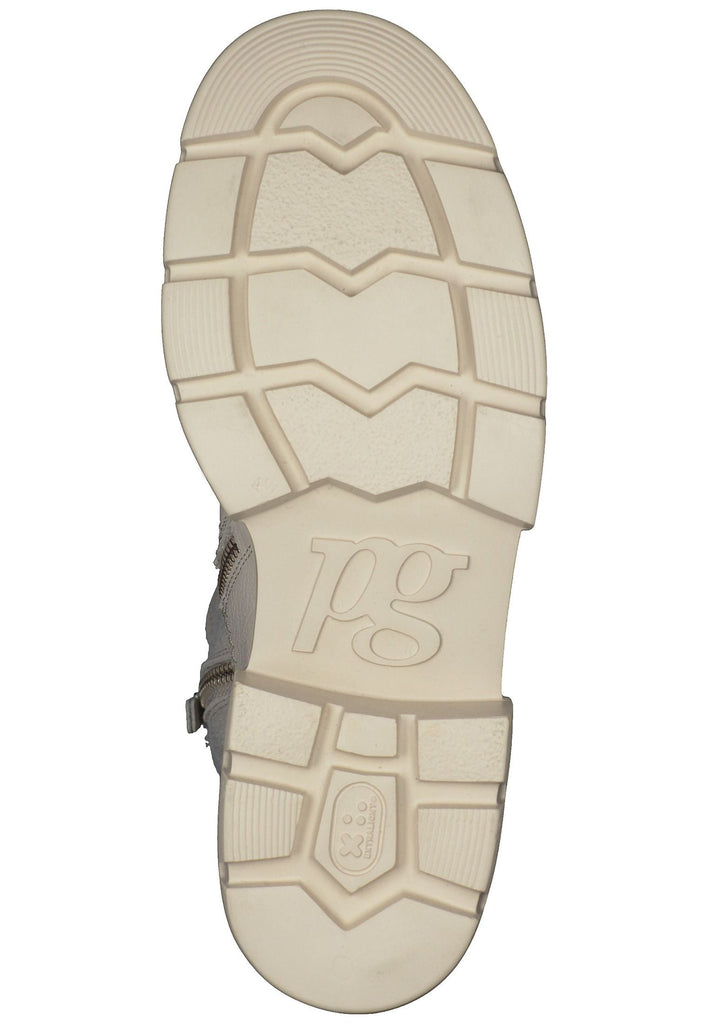 Paul Green Stiefelette Leder/Textil Hellbeige Warmfutter