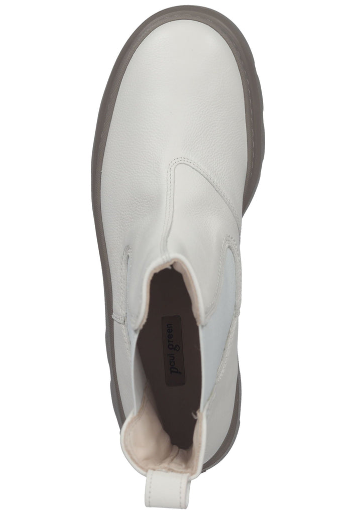 Paul Green Stiefelette Leder/Textil Hellgrau