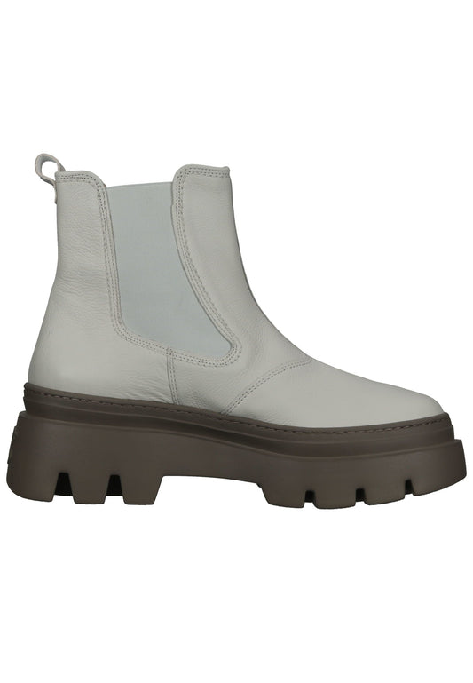 Paul Green Stiefelette Leder/Textil Hellgrau