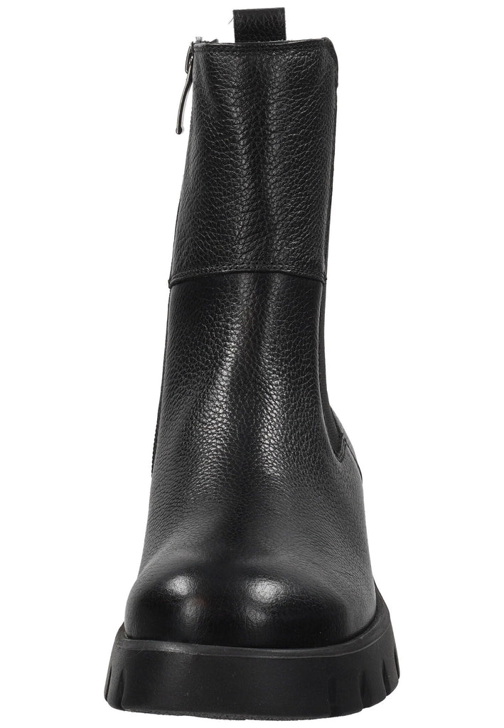 Paul Green Stiefelette Leder/Textil Schwarz