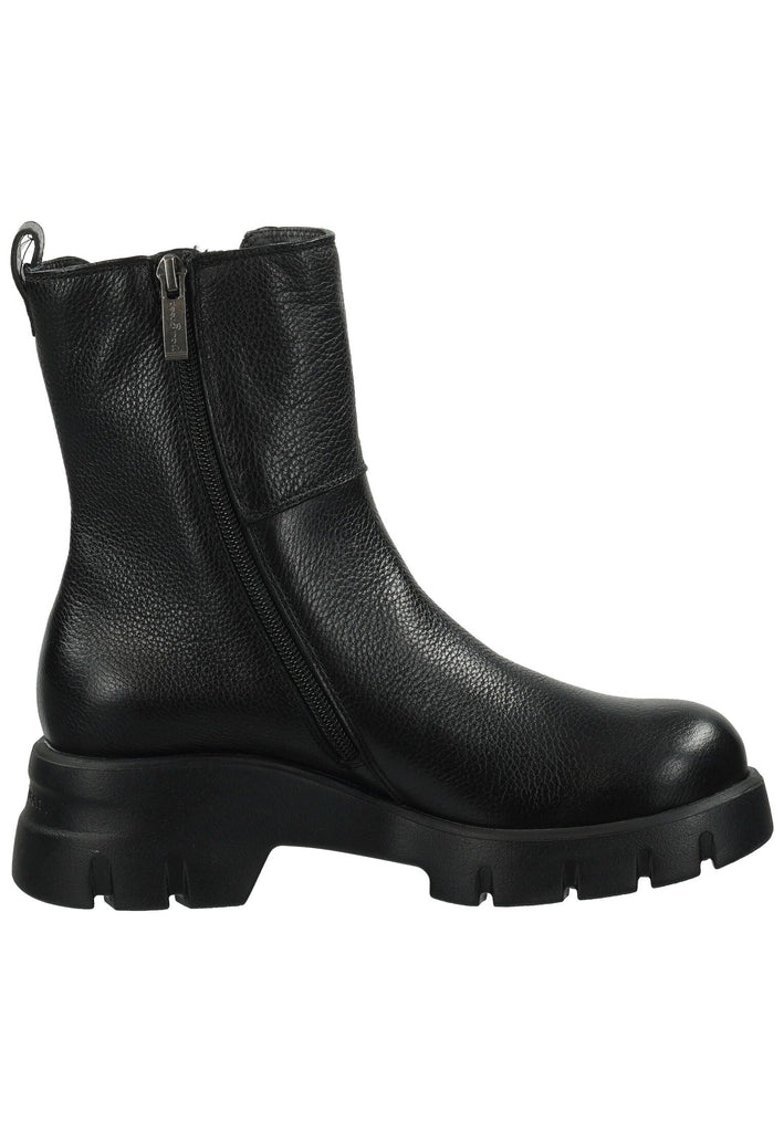 Paul Green Stiefelette Leder/Textil Schwarz