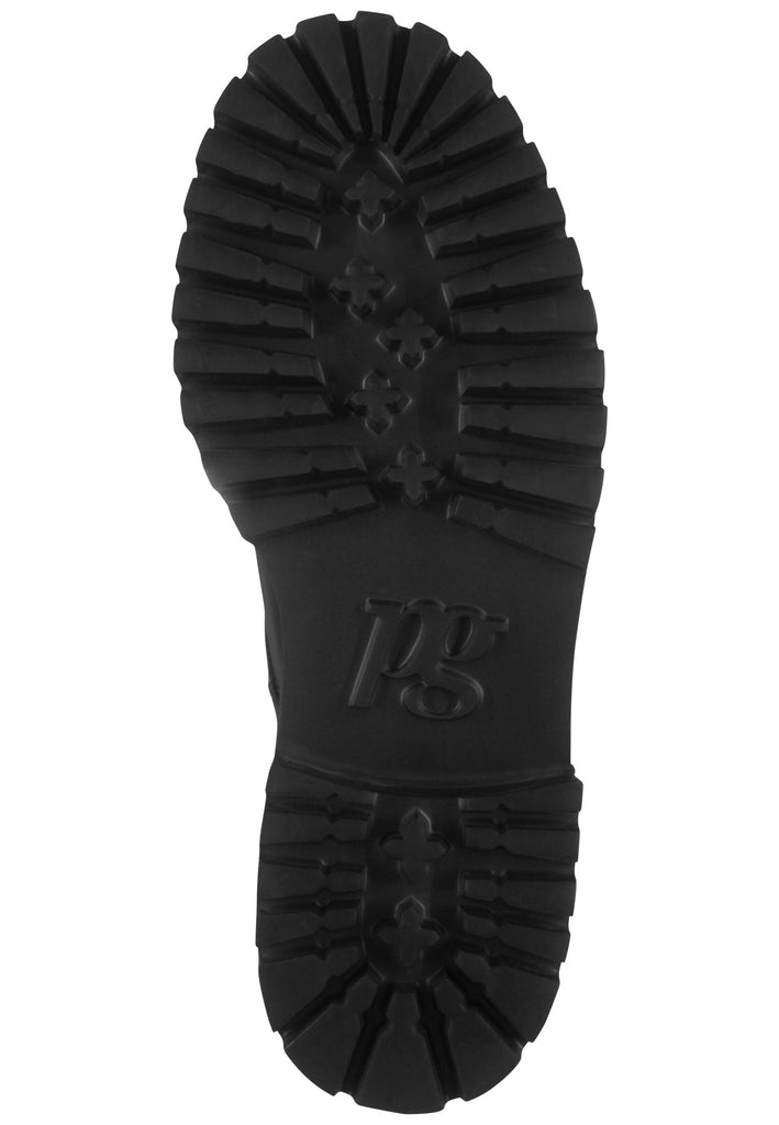 Paul Green Stiefelette Leder/Textil Schwarz