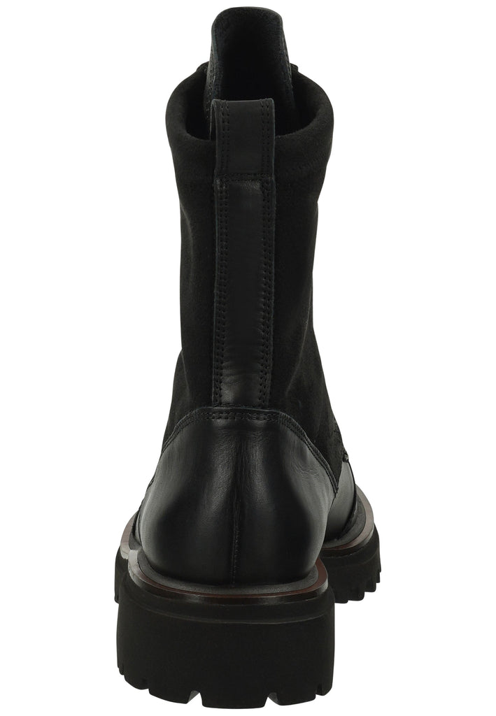 Paul Green Stiefelette Leder/Textil Schwarz