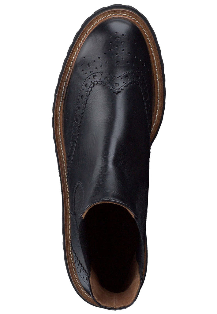 Paul Green Stiefelette Leder/Textil Schwarz