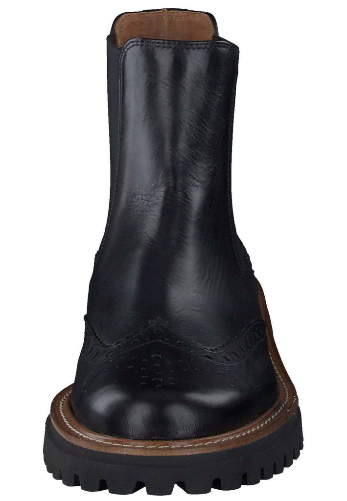 Paul Green Stiefelette Leder/Textil Schwarz