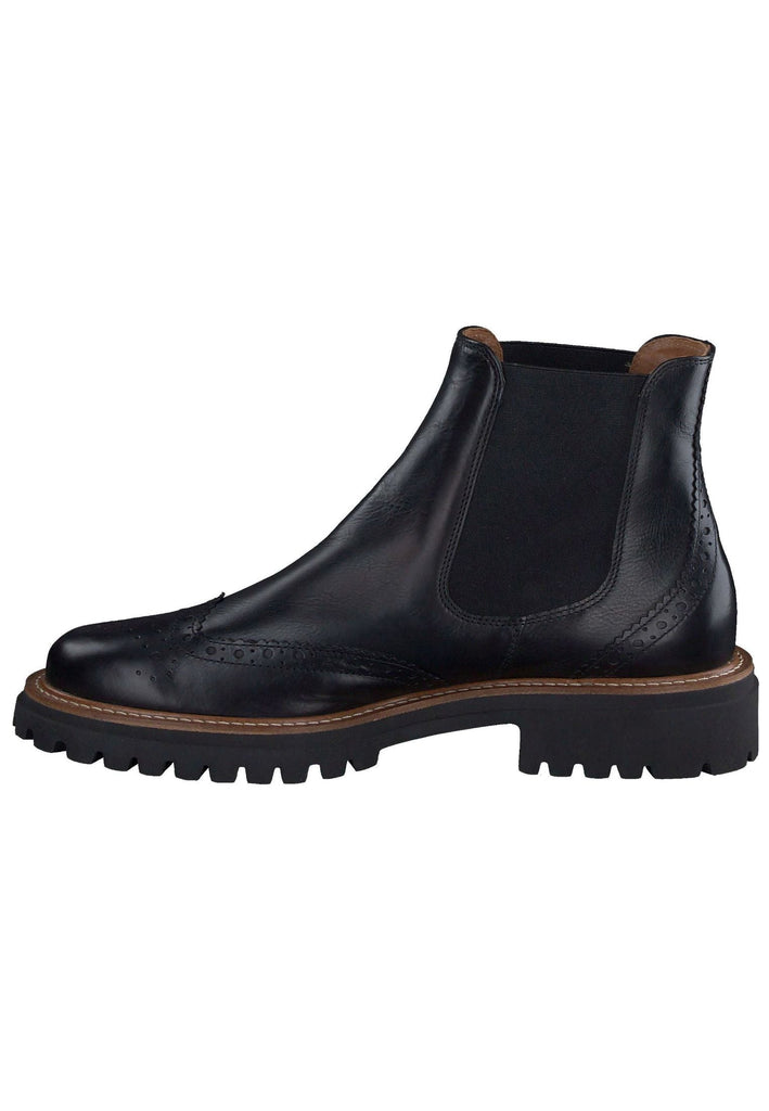 Paul Green Stiefelette Leder/Textil Schwarz