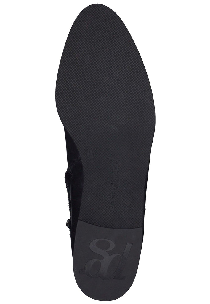 Paul Green Stiefelette Leder/Textil Schwarz