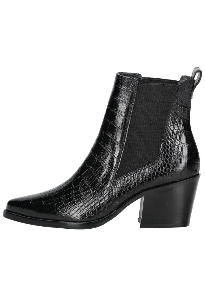 Paul Green Stiefelette Leder/Textil Schwarz