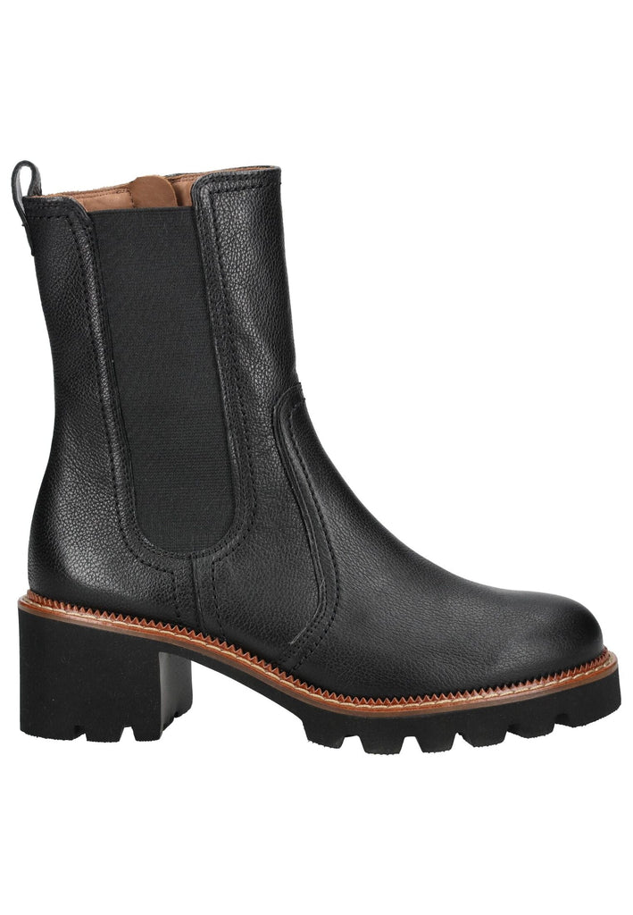 Paul Green Stiefelette Leder/Textil Schwarz
