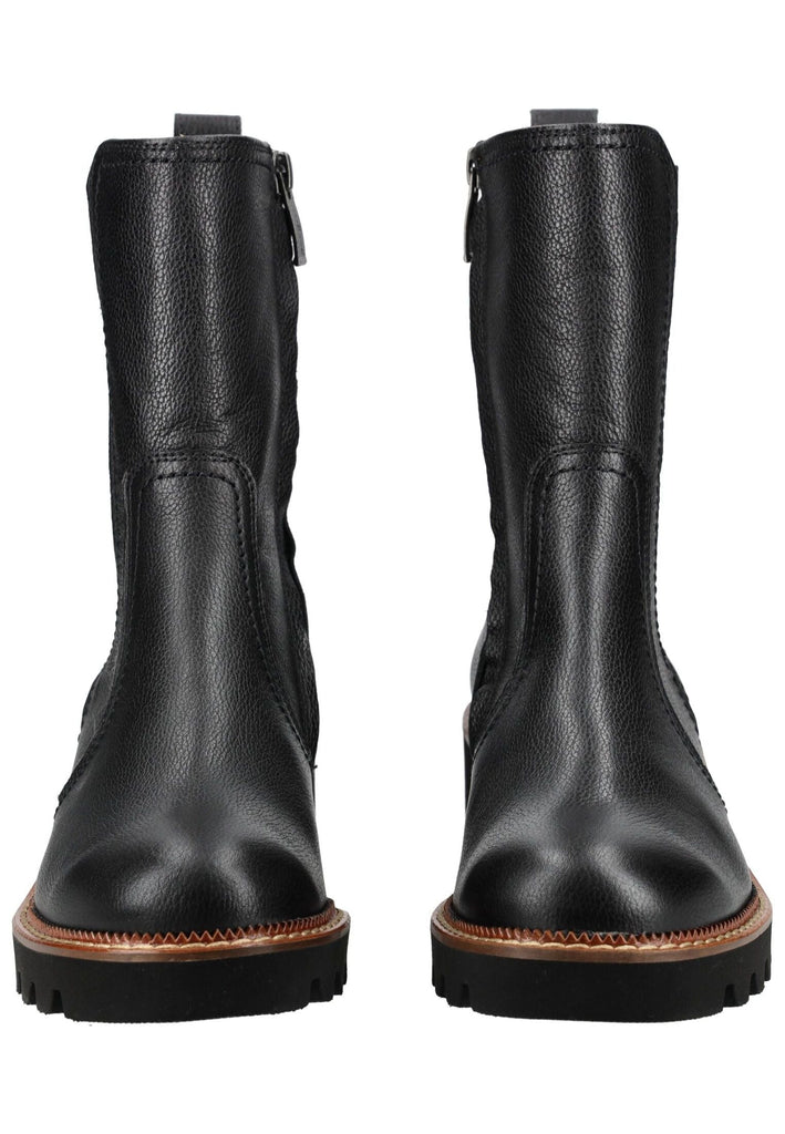 Paul Green Stiefelette Leder/Textil Schwarz