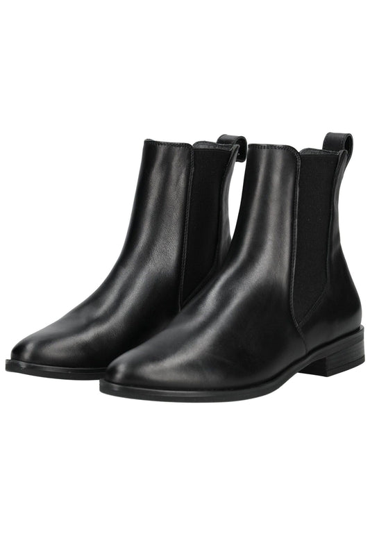 Paul Green Stiefelette Leder/Textil Schwarz