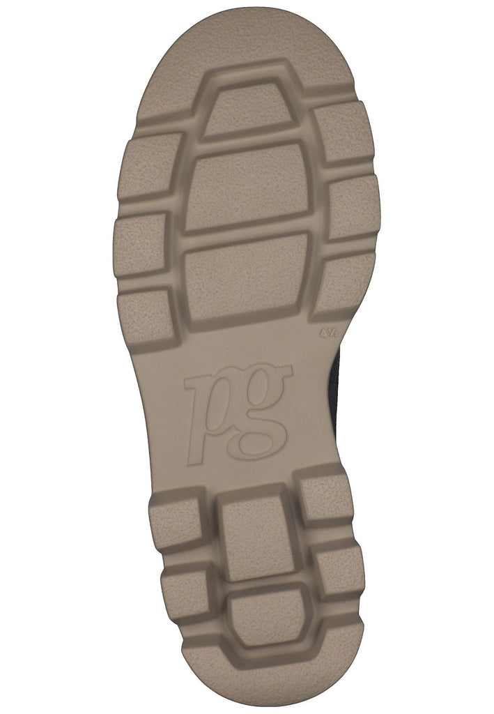 Paul Green Stiefelette Leder/Textil Schwarz/Braun