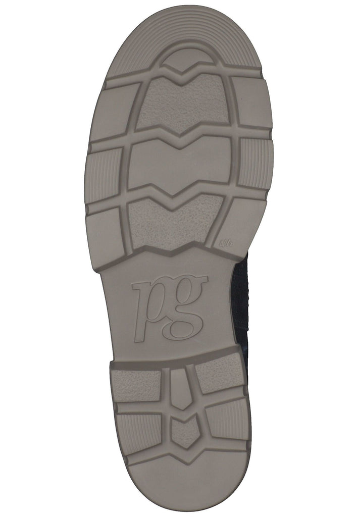 Paul Green Stiefelette Leder/Textil Schwarz/Grün