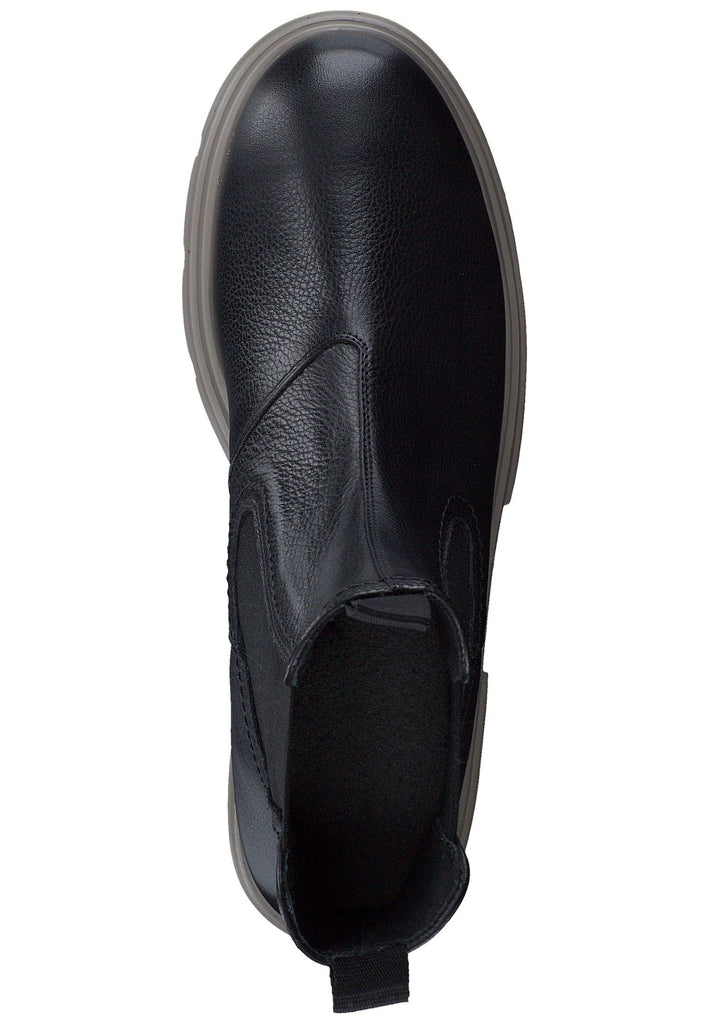 Paul Green Stiefelette Leder/Textil Schwarz/Grün