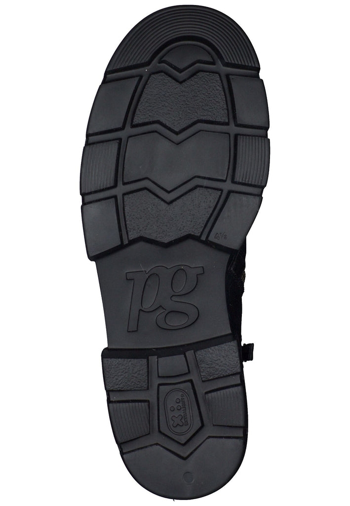 Paul Green Stiefelette Leder/Textil Schwarz Warmfutter