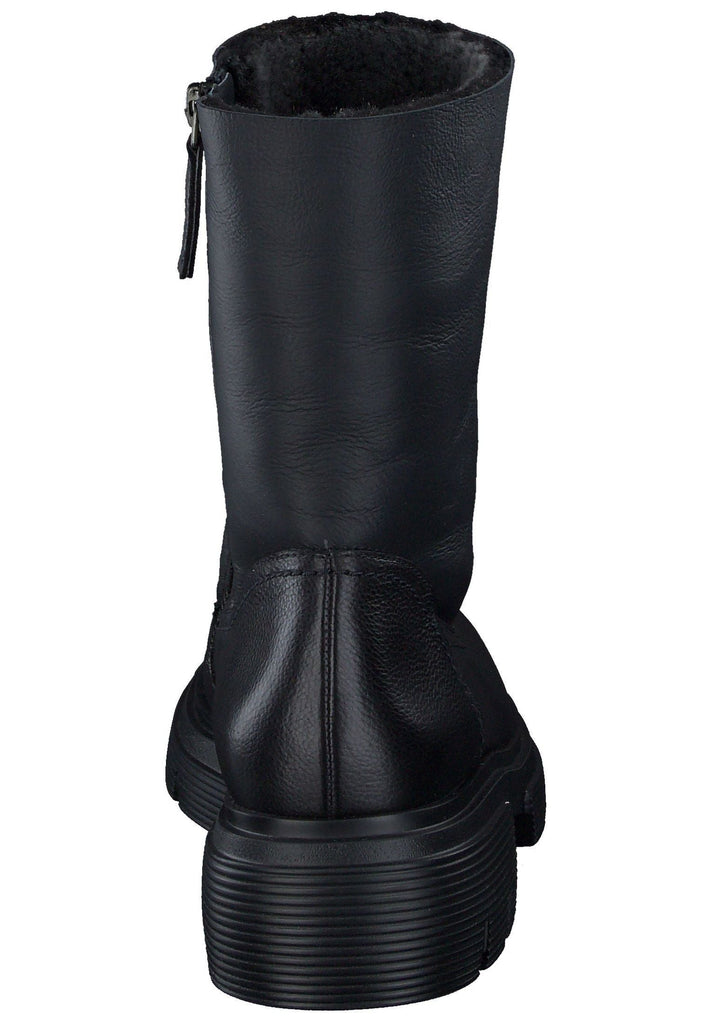 Paul Green Stiefelette Leder/Textil Schwarz Warmfutter