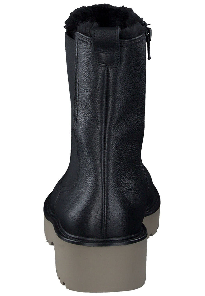 Paul Green Stiefelette Leder/Textil Schwarz Warmfutter