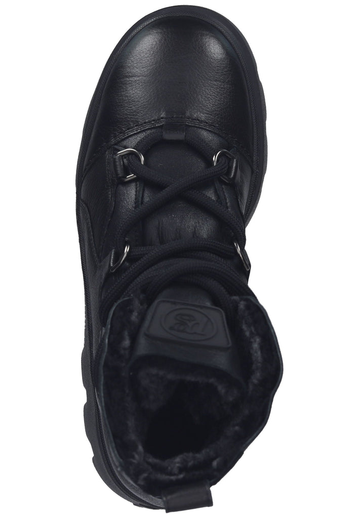 Paul Green Stiefelette Leder/Textil Schwarz Warmfutter