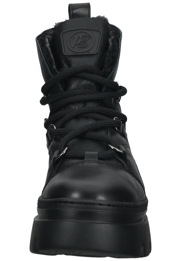 Paul Green Stiefelette Leder/Textil Schwarz Warmfutter