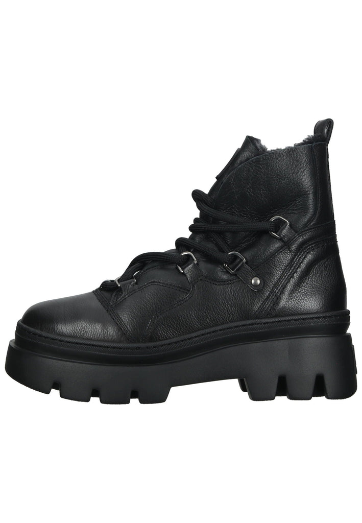 Paul Green Stiefelette Leder/Textil Schwarz Warmfutter