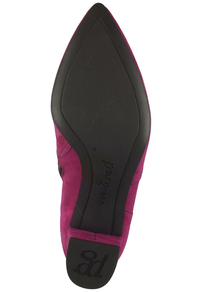 Paul Green Stiefelette Leder Violett