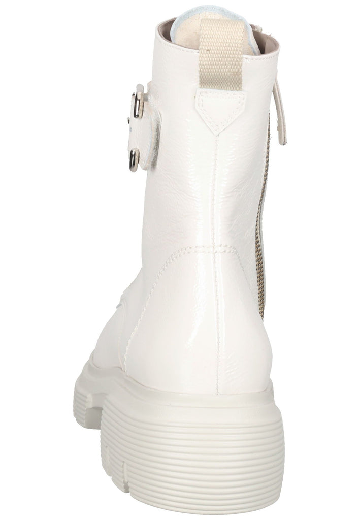 Paul Green Stiefelette Leder Weiß Lack