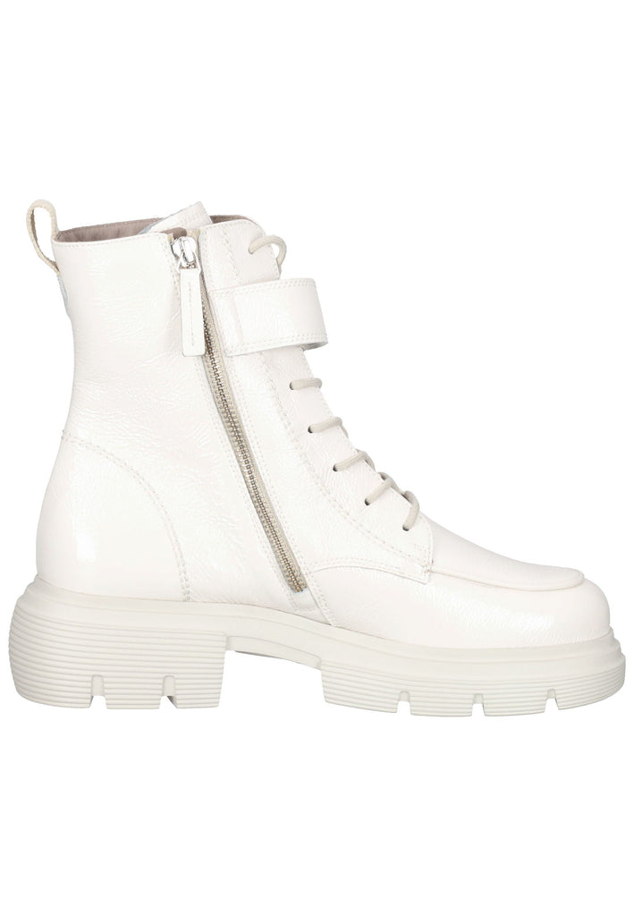 Paul Green Stiefelette Leder Weiß Lack