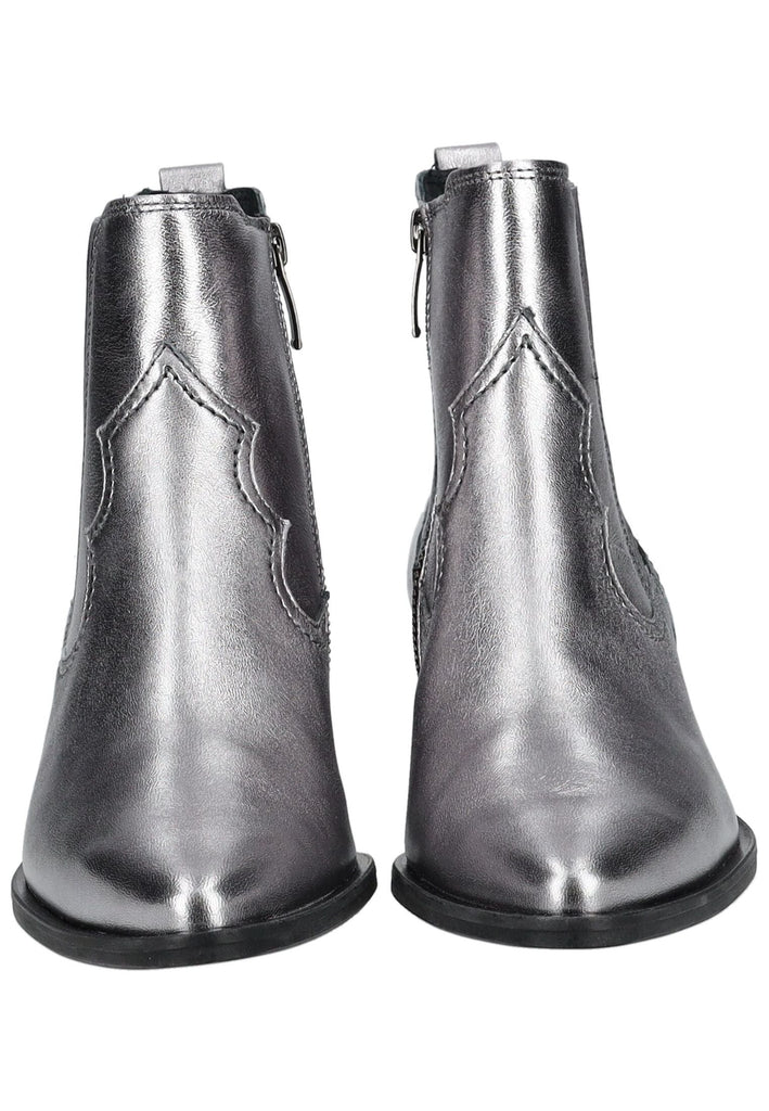 Paul Green Stiefelette Nappaleder Metallic Silver