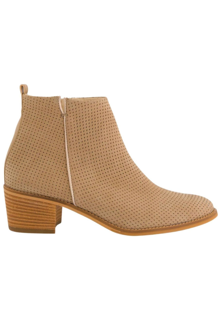 Paul Green Stiefelette Nubukleder Beige