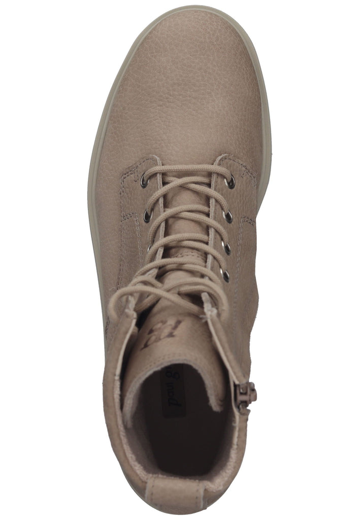 Paul Green Stiefelette Nubukleder Beige