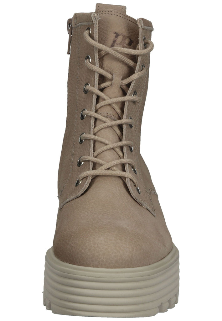 Paul Green Stiefelette Nubukleder Beige