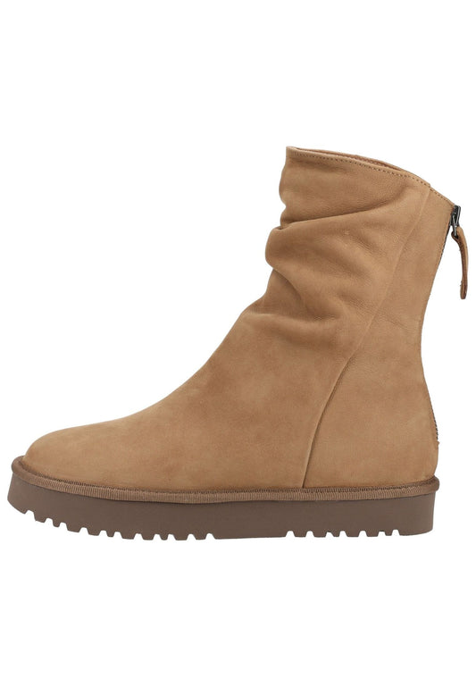 Paul Green Stiefelette Nubukleder Beige