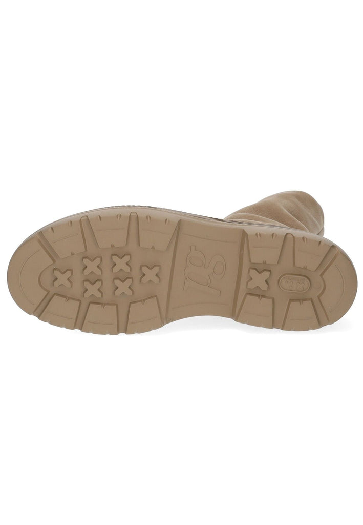 Paul Green Stiefelette Nubukleder Beige Warmfutter