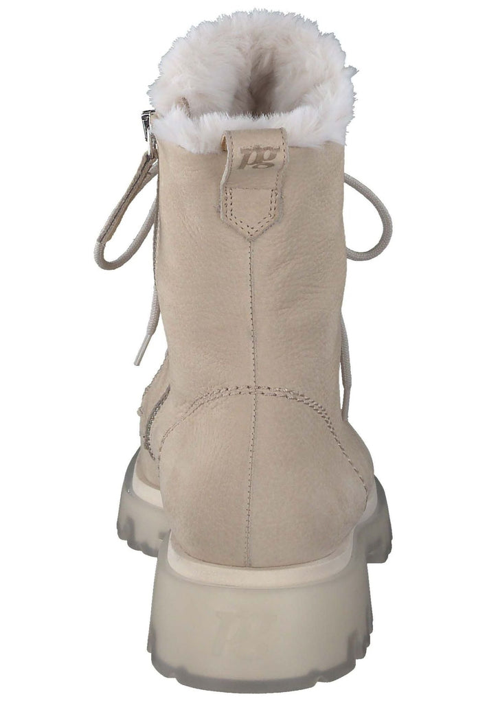 Paul Green Stiefelette Nubukleder Beige Warmfutter